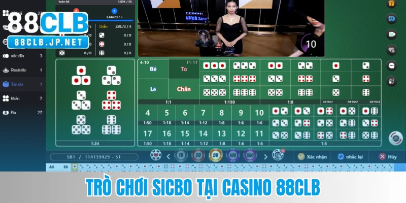 Trò chơi Sicbo tại casino 88CLB